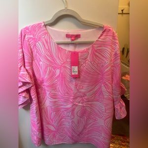 NWT Lilly Pulitzer Darlah top in Prosecco Pink